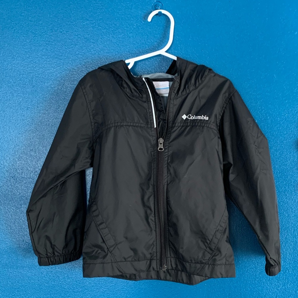 Black Columbia toddler rain jacket